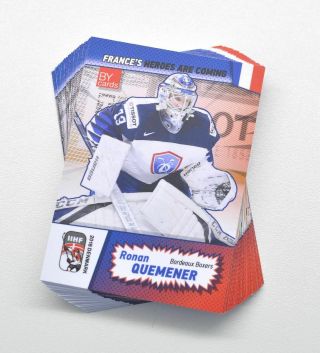 2018 By Cards Iihf World Championship Team France Full 27 - Card Set