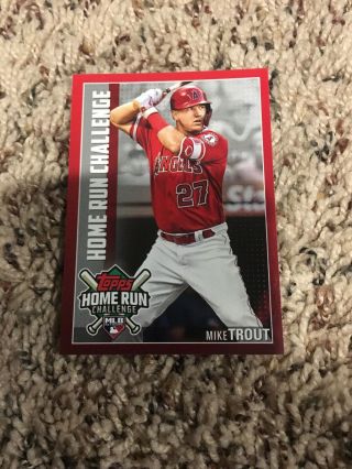 2019 Topps Series 2 Mike Trout Home Run Challenge