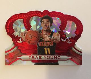 Trae Young 2018 - 19 Crown Royale Rookie Red Sp 46/49 Rc
