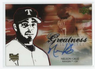 Nelson Cruz 2006 Upper Deck Clear Path To Greatness Signatures Rookie Auto Rc