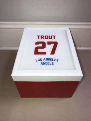 Mike Trout Custom Card Storage Case For Graded Slabs Bgs/psa Holds Upto 55