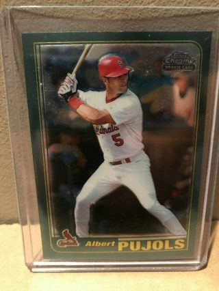 2001 Topps Chrome Traded Albert Pujols Rookie Card T247 St.  Louis Cardinals