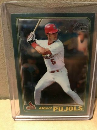 2001 Topps Chrome Traded Albert Pujols Rookie Card T247 St.  Louis Cardinals 2