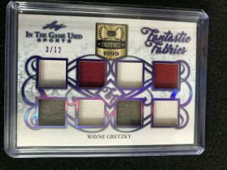 2019 Leaf In The Game Wayne Gretzky Jersey Patch Pads Relic /12