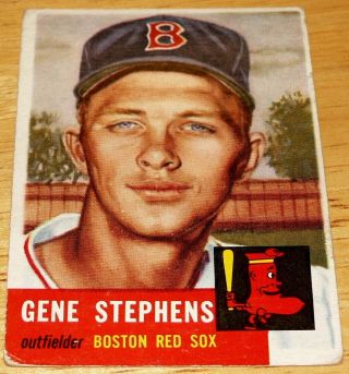 1953 Topps Baseball Set,  248 Gene Stephens,  Boston Red Sox