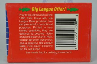 1990 Big League Bass Pro Bass Card First Issue Collector ' s Edition 10 Card Pack 3