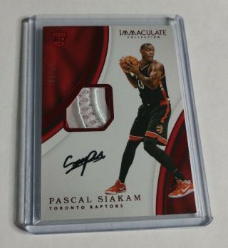 R18,  837 - Pascal Siakam - 2016/17 Immaculate - Rookie Autograph Patch - /25 -