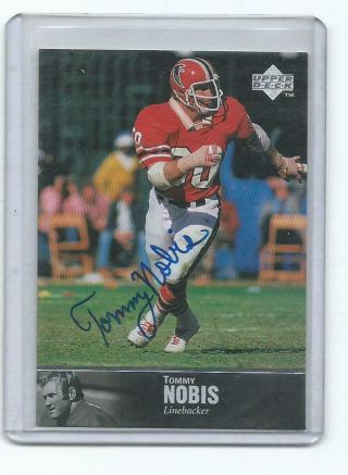Tommy Nobis 1997 Ud Legends Auto Card 151 Falcons