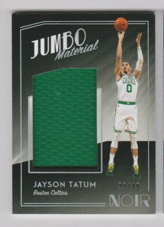 18 - 19 Noir Jumbo Material Jersey /49 Celtic - Jayson Tatum