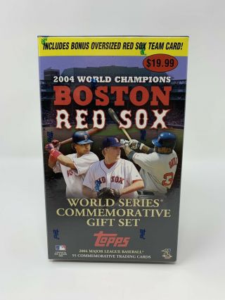 Boston Red Sox 2004 Topps World Series Champions Commemorative Gift Card Set