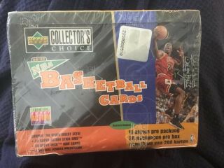 1996 1997 Upper Deck Collectors Choice Retail Box German Nba Basketball Cards