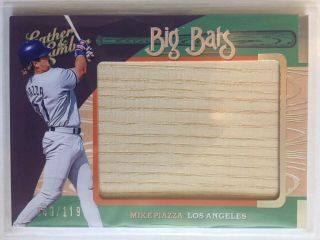 Mike Piazza 50/119,  2019 Leather And Lumber,  Big Bats Relic,  Dodgers,  Game