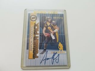 2005 Press Pass Power Pack Aaron Rodgers Autograph Rookie Card 057/250