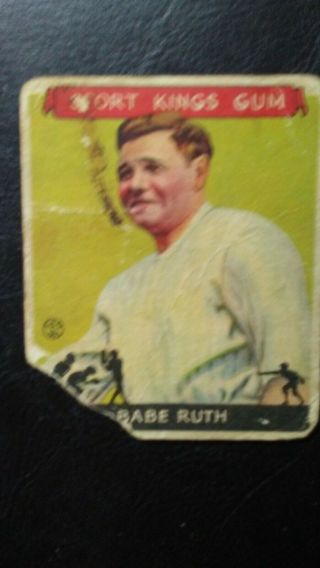 1933 Goudey Sport Kings 2 Babe Ruth Poor