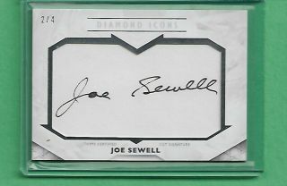 Joe Sewell 2018 Topps Diamond Icons Cut Signatures Csjse (2/4) (indians)