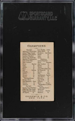 1888 N162 Goodwin Champions Edward Hanlan SGC 5 EX (PWCC) 2