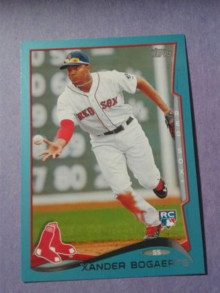 2014 Rookie Blue Xander Bogaerts Red Sox Topps