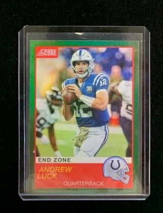 2019 Score Andrew Luck Green D1/6,  Colts