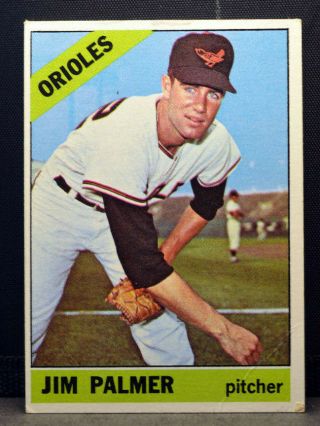 1966 Topps 126 Jim Palmer Baltimore Orioles Rookie Rc Ex W/crease