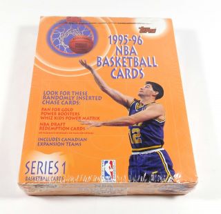 1995 - 96 Topps Basketball Series 1 Jumbo Box (24 Packs)