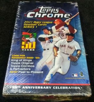 2001 Topps Chrome Series 1 Baseball Box King Of Kings Originals Refractors Jeter