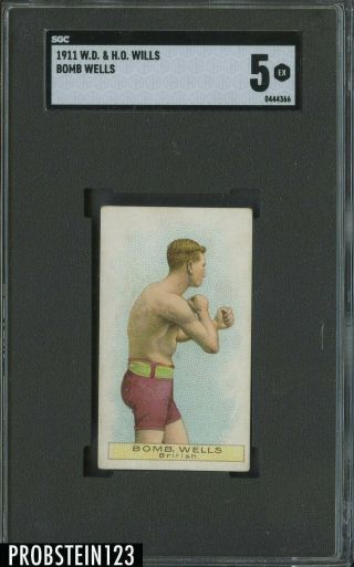 1911 Boxing W.  D.  & H.  O.  Wills Bomb Wells Sgc 5 Ex