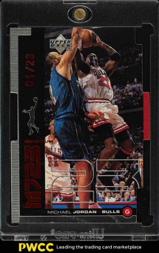 1998 Upper Deck Mj23 Quantum Silver Die - Cut Michael Jordan 1/23 M28 (pwcc)