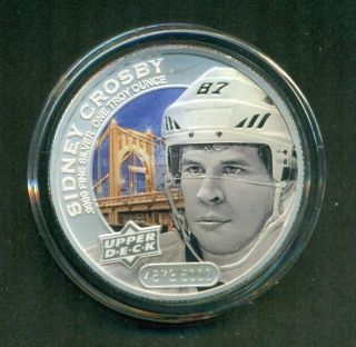 Upper Deck Grandeur Sidney Crosby 1oz Silver Coin 4673 Of 5000