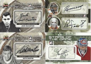 11 - 12 In The Game Between The Pipes Ilya Bryzgalov Bernie Parent Dual Autograph