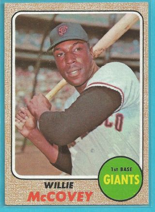 1968 Topps 290 Willie Mccovey - Card (cf003)
