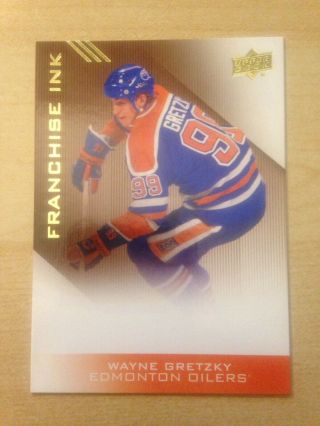 2013 - 14 Upper Deck Wayne Gretzky Franchise Ink Missing Auto Error Oilers Rare