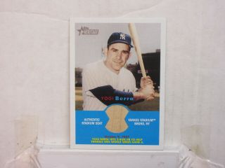 2006 Yogi Berra N.  Y.  Yankees Topps Heritage Authentic Yankee Stadium Seat Relic