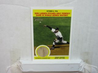 2005 Don Larsen Yankees Topps Heritage Authentic Yankee Stadium Seat Relic