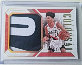 Anfernee Simons Rc 2018 - 19 National Treasures Colossal Materials Prime 