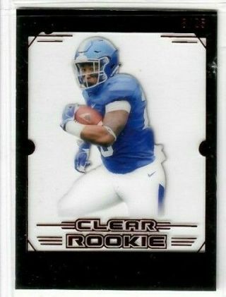 Benny Snell Jr 2019 Leaf Trinity Clear Rookie Acetate Red 8/25 Steelers Wildcat
