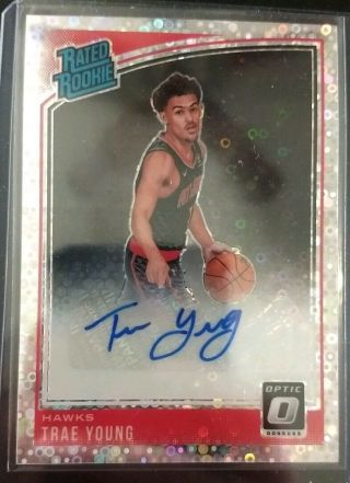 2018 - 19 Optic Trae Young Rated Rookie Retail Auto Sp Possible