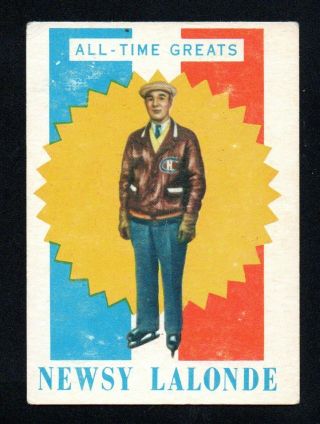 Newsy Lalonde All - Time Greats 1960 - 61 Topps 48 Very Good No Creases