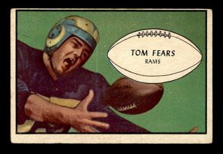 1953 Bowman 36 Tom Fears Vgex X1001581