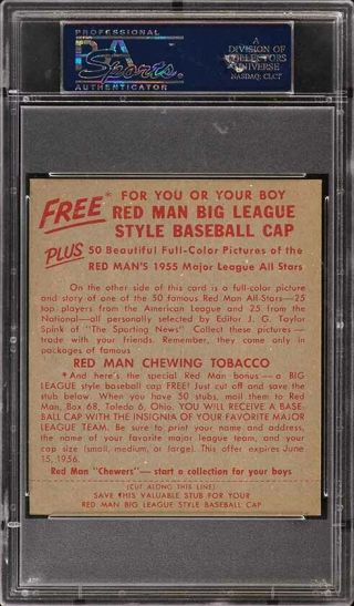 1955 Red Man Tobacco Willie Mays 7 PSA 5.  5 EX,  (PWCC) 2