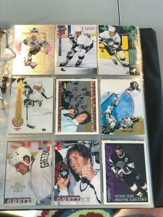 330 Ct Box Mostly Different Wayne Gretzky Hockey Cards Huge Kings Oilers Coin,