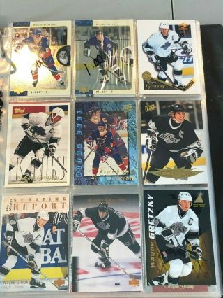 330 Ct BOX MOSTLY DIFFERENT WAYNE GRETZKY HOCKEY CARDS HUGE KINGS OILERS COIN, 4