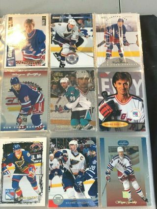 330 Ct BOX MOSTLY DIFFERENT WAYNE GRETZKY HOCKEY CARDS HUGE KINGS OILERS COIN, 5
