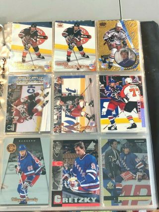 330 Ct BOX MOSTLY DIFFERENT WAYNE GRETZKY HOCKEY CARDS HUGE KINGS OILERS COIN, 7