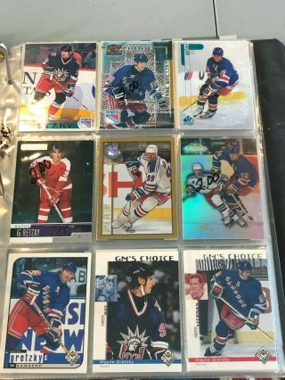330 Ct BOX MOSTLY DIFFERENT WAYNE GRETZKY HOCKEY CARDS HUGE KINGS OILERS COIN, 8