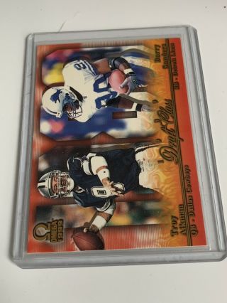 1999 Pacific Omega ‘89 Draft Class Troy Aikman Barry Sanders 3