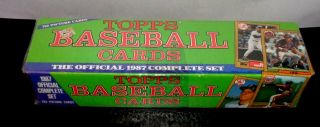 1987 Topps Baseball Factory Set In Green Box