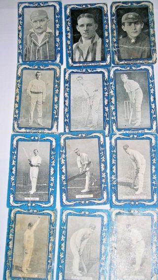 Vintage 1909 Aust/south Afr.  / Eng Cricketers Wills & Capstan Cigarette Cards
