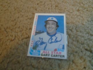 Gary Carter 1982 Topps Signed In Person Auto Autograph