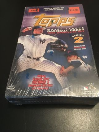 1999 Topps Baseball Series 2 Complete Set - 221 Card Factory Box