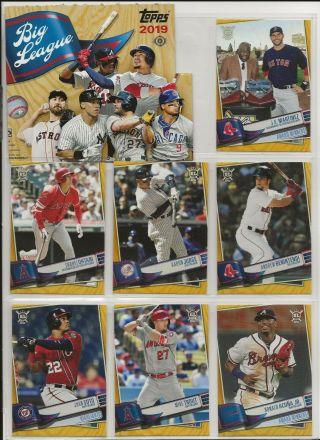 2019 Topps Big League Baseball Complete 400 Card Gold Parallel Set No Sp 